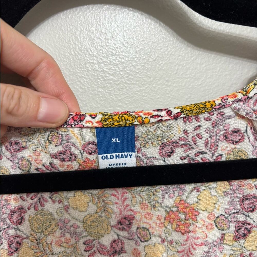 NWT Old Navy Flutter Sleeve Mini Sundress in Multicolor Floral - Size XL - Picture 5 of 9